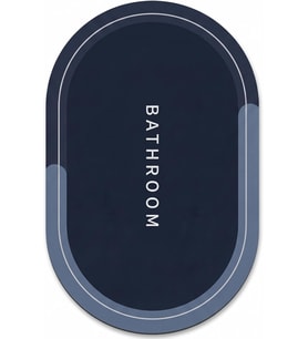 Sihirli Banyo Paspası, Su Emici, Kaymaz Tabanlı, Farklı Model Seçenekleri (Oval-4)