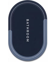 Sihirli Banyo Paspası, Su Emici, Kaymaz Tabanlı, Farklı Model Seçenekleri (Oval-4)