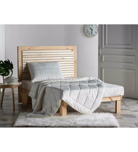 Doqu Home Bambu Çift Kişilik Yorgan (Beyaz-Krem)