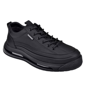 Guja Hakiki Deri Erkek Spor Ayakkabı Sneaker GJ-26K500-1 SİYAH