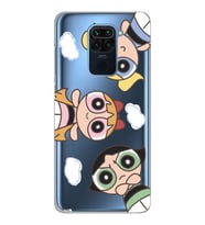 Xiaomi Redmi NOTE 9 Uyumlu Powerpuff KIzlar Tasarımlı Şeffaf Telefon Kılıfı