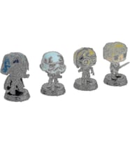 Star Wars Pack 4 Figür Pop! Filmler Vinil Retro Serisi 9 Cm (Krem)
