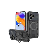 Realme C53 Kılıf Joy Lens Standlı Kapak - Siyah