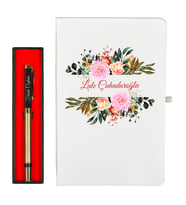 Kişiye Özel Hazırlanmış Arkadaşa Hediye Defter ve Hediye Roller Kalem