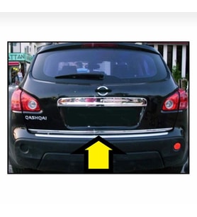 QASHQAİ BAGAJ ALT ÇİTASI KROM 2007 2008 2009 2010 2011 2012 2013 2014
