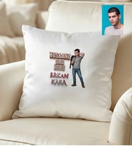 Kişiye Özel Karikatürlü Babaya Hediye Husband Dad Hero Yastık Babalar Günü Hediyesi