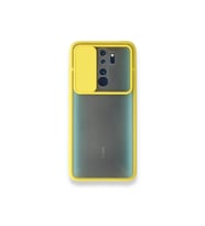 Çınarcık Dev Xiaomi Redmi Note 8 Pro Kılıf Palm Buzlu Kamera Sürgülü Silikon - Yeşil