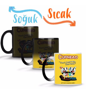 Cuphead Don't Deal with The Devil Sihirli Kupa Bardak Porselen