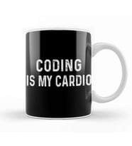 Coding Is My Cardio 02 Kupa Bardak Porselen