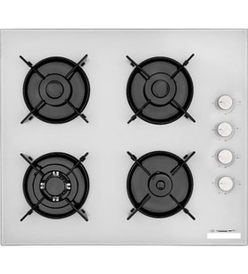 Eminçelik Ürünü ELLETİ ELTSH 1240 WG60 Beyaz Cam Setüstü Ocak - Doğalgazlı