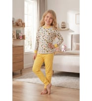 Kız Çocuk %100 Pamuk Pijama Takımı 4-11 Yaş 12628 MODANINO