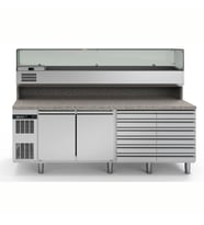 Electrolux Professional RCSH2D12W Endüstriyel Pizza Hazırlık Tezgahı-2kapı-6çekmeceli ,725189