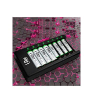 I-Gen G879 8'li Pil Şarj Aleti + 4 Adet AA 2700 mAh + 4 Adet AAA 900 mAh Şarjlı Kalem Pilli Set 1.2V Ni-MH (Beyaz)