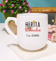Harita Mühendisi Kupa Bardak Oval