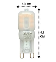 (1 Adet) Osaka 3W Sarı Işık (3000K) Buzlu Dim Edilebilir G9 Duylu Led Kapsül Ampul