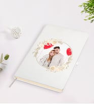 Kendin Tasarla Cilt Bezi Kapaklı Defter-1 (Beyaz)