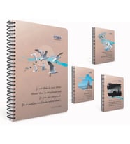 GIPTA İSTANBUL NOTLARI SPİRALLİ SERT KAPAK 17x24 120YP. ÇİZGİLİ DEFTER