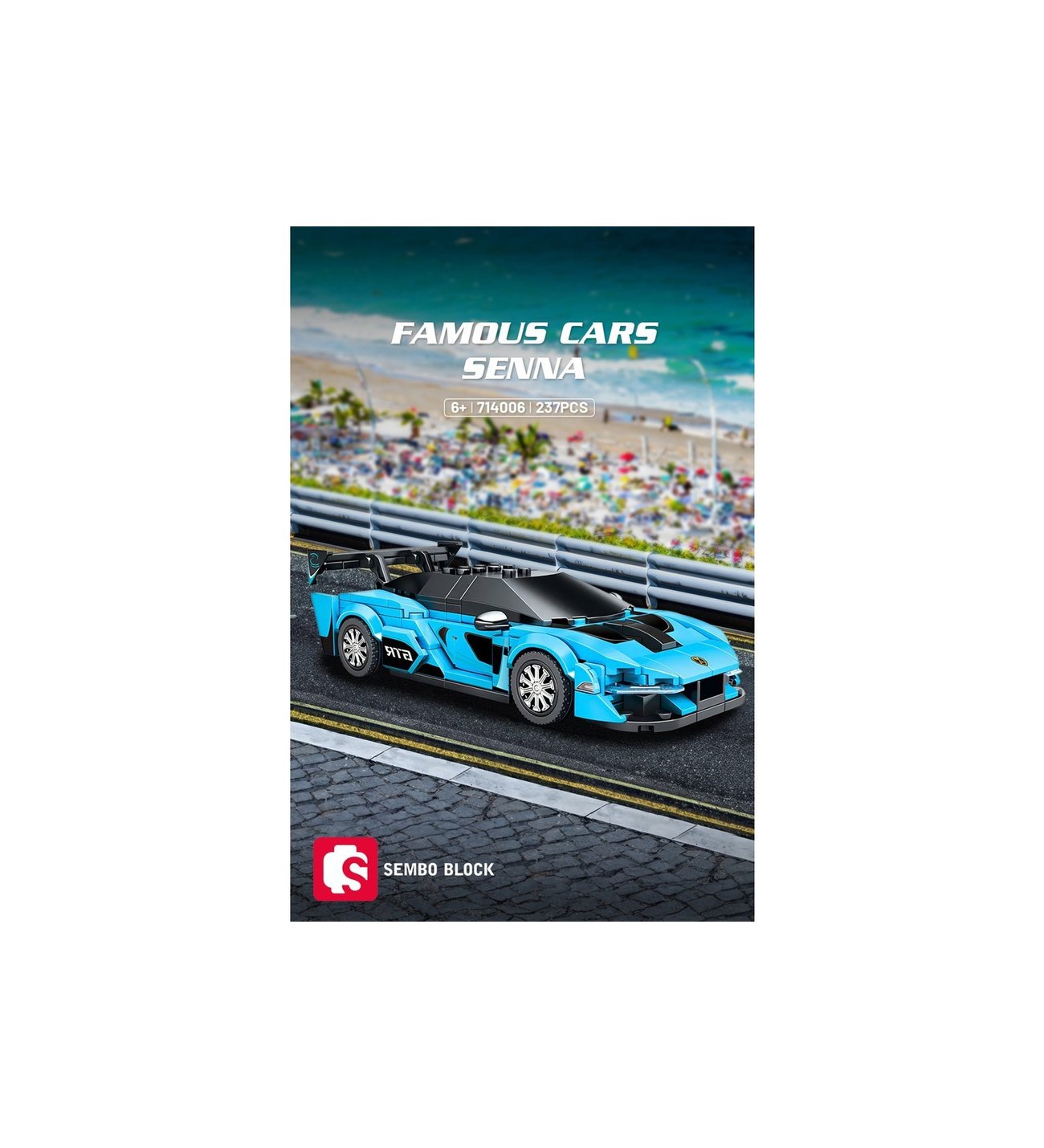 Sembo Block Famous Cars Senna 237 Parça Yapı Blokları LEGO ile