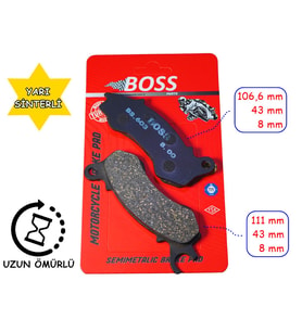 Mondial Ön Fren Disk Balatası Boss Fa603 Mati 125 - Znu 125İ-Strada 125İ