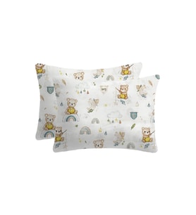 %100 Pamuklu Bebek Yastık Kılıfı 35x45 ( 2 Adet )