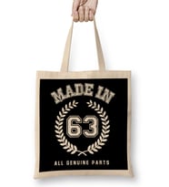 1963 Made In 63 All Genuine Parts Bez Çanta Uzun Saplı