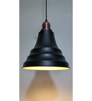 RİOLİGHT RETRO SİYAH İÇİ GOLD TEKLİ METAL SARKIT ÇAP:23CM