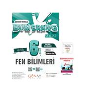 Günay Yayıncılık 2025-2026 Müfredat Günay Yayınları 6. Sınıf Fen Bilimleri Etkinlikli Bumerang Serisi (Çok Renkli)