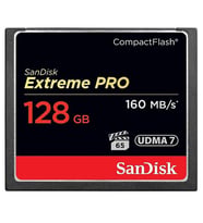 Sandisk Extreme Pro 128 GB 4K CF Compact Flash Hafıza Kartı 160mb/s