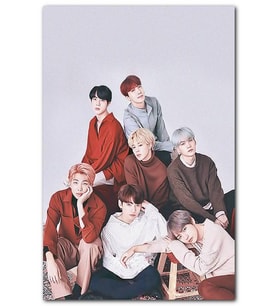 Cakatablo BTS Koreli Gençler Masum Yüzler MDF Tablo