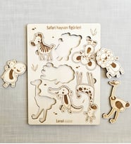 LeradLazerArt  Lazer kesim eğitici çocuk hayvanları bulmaca .Yapboz Seti Hediye Hobi. Çocok Puzzle