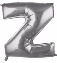Pazariz  Balon Z Harf 76 cm Gümüş Folyo Balon 34 Inc