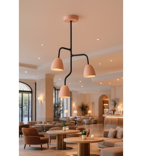 Flow Trio Sarkıt Lamba-Avize - Modern Endüstriyel Mufak Hol Cafe Salon Avize