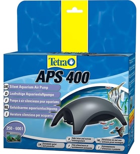 Tetra APS 400 Hava Motoru Çift Çıkışlı 400 L/H – Sessiz Akvaryum Oksijen Pompası (Siyah) 250/600L Akvaryum