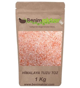 BenimAktar Gerçek Himalaya Tuzu Toz 1 Kg
