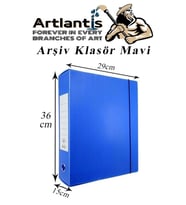 Mavi Arşiv Ve Proje Kutusu 29x36x15cm 1 Adet Arşiv Klasörü Lastikli Plastik Arşiv Klasörü Büro Okul Sınıf
