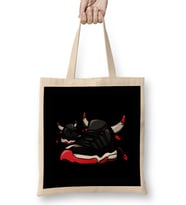 Air Jordan 5 Fire Red Shoebox İllustration Bez Çanta Uzun Saplı