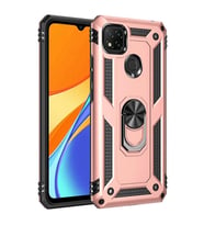 Xiaomi Redmi 9c Kılıf Sofya Yüzüklü Silikon Kapak - Rose