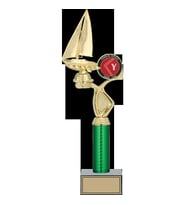 ODAK KUPA - Figürlü Kupalar - Yelken Figürlü Kupalar FG-018 A - 42 cm