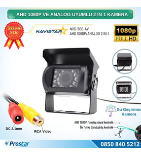 Şapkalı AHD 1080P ve Analog Pal Çevirilebilir Gece Görüşlü AV girişli Metal Ayaklı Full HD Kamera
