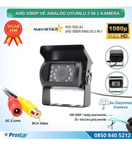 Şapkalı AHD 1080P ve Analog Pal Çevirilebilir Gece Görüşlü AV girişli Metal Ayaklı Full HD Kamera