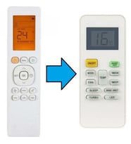 Samsung ile uyumlu Klima Kumandası-Resimde Sağdaki Gönderilir