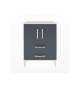 Arges Komodin 2 Raflı 2 Çekmeceli 2 Kapaklı 60x30x80 Aytaşı-Antrasit