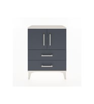Arges Komodin 2 Raflı 2 Çekmeceli 2 Kapaklı 60x30x80 Aytaşı-Antrasit