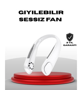 9000mAh Şarjlı Boyun Tipi Taşınabilir Vantilatör