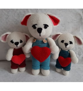 Sevgi Pıtırcıkları Amigurumi Organik Oyuncak