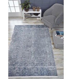 Gri Halı Dijital Baskı Modern Geometrik Desenli Salon Halısı Yıkanabilir Yumuşak Dokulu