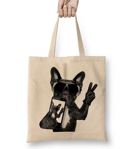 The French Bulldog Bez Çanta Uzun Saplı