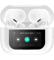 TT Castu A9 Pro ANC Kavuçuklu Kulak içi Akıllı Ekranlı Bluetooth Kablosuz Kulaklık (Beyaz)
