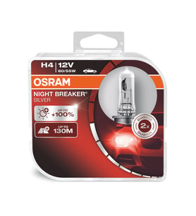 Osram H4 Night Breaker Silver %100 Fazla Işık (1 Takım - 2 Adet)