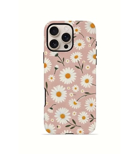 iPhone 16 Pro Max Vorian Çift Katmanlı Kılıf Daisy Mocha Garden